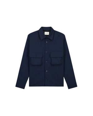Olaf Hussein Bonded pocket overshirt ls overshirts m200306