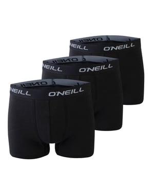 O'Neill Heren boxershorts trunks 900003 effen zwart 3-pack