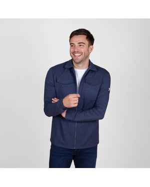 Q1905 Overshirt hattem donker melange