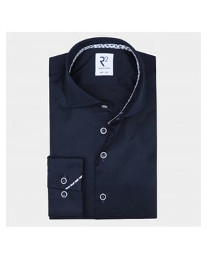 R2 Amsterdam Casual hemd lange mouw widespread nos.twill.003/000010