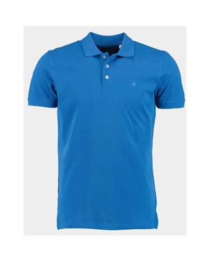 Bos Bright Blue Polo korte mouw piqué kobalt new lobra/4633