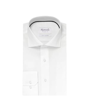 Michaelis Uni fine twill overhemd