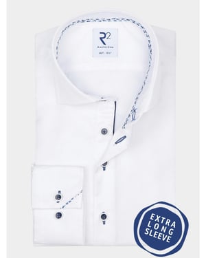 R2 Amsterdam Overhemd extra lange mouw nos.twill.xls.001/004