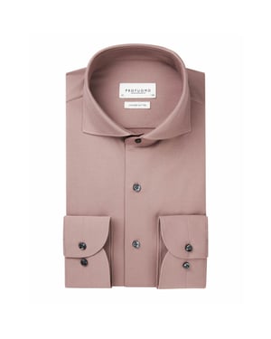 Profuomo Japanese knitted overhemd met lange mouwen