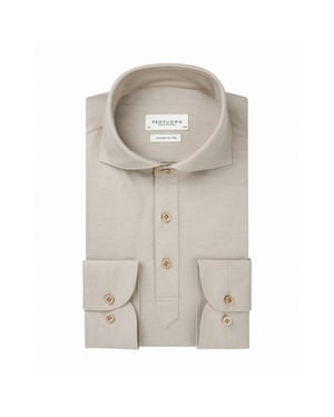 Profuomo Polo met lange mouwen