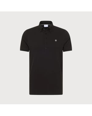 Blue Industry Button-down polo |