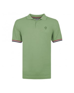 Q1905 Polo shirt bloemendaal grijsgroen