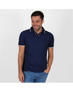 Q1905 Polo shirt stein – donker melange