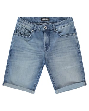 Cars Falcon short bleached uaed blue denim