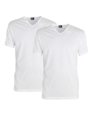 Alan Red Heren ondershirt vermont extra lang t-shirt v-hals 2-pack -
