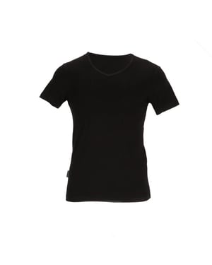 Basset Dames/heren bamboe t-shirt v-hals