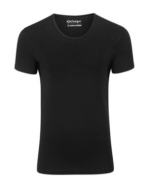 Garage Basis t-shirt diepe ronde hals bodyfit