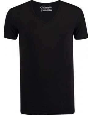 Garage Basis t-shirt diepe v-hals bodyfit