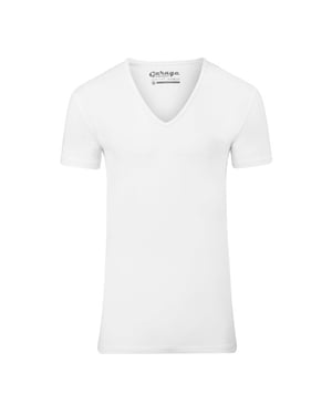 Garage Basis t-shirt diepe v-hals bodyfit