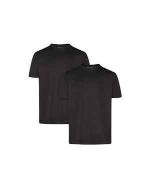 Phil & Co Heren ondershirt katoen t-shirt ronde hals 2-pack