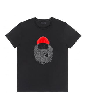 Baskinthesun Bask in the sun smoking pipe tee basun221118 black