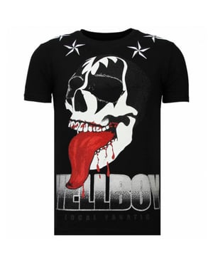 Local Fanatic Hellboy rhinestone t-shirt