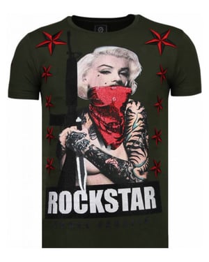Local Fanatic Marilyn rockstar rhinestone t-shirt