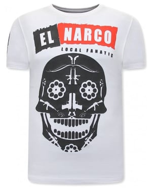 Local Fanatic Shirts met print el narco