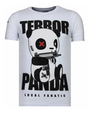 Local Fanatic Terror panda rhinestone t-shirt