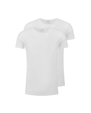 Slater T-shirts 6500 stretch 2-pack o-neck white