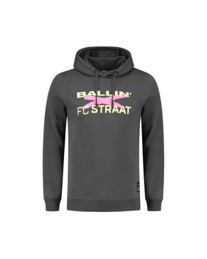 Ballin Amsterdam X FC Straat - Heren Slim Fit Hoodie - Grijs