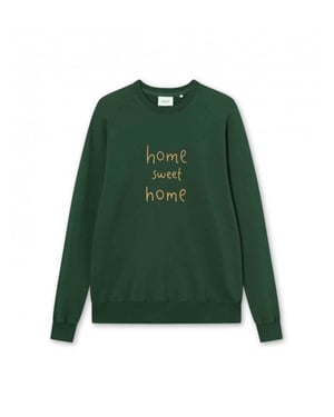 Foret F894 heart sweatshirt dark green rubber