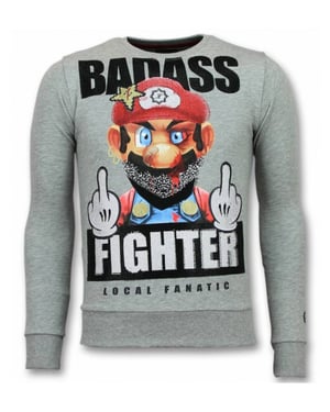 Local Fanatic Mario trui fight club sweater