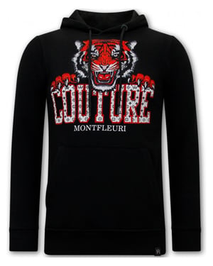 Montfleuri Hoodie met print tiger head