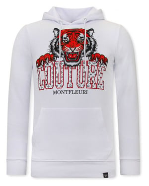 Montfleuri Hoodie met print tiger head