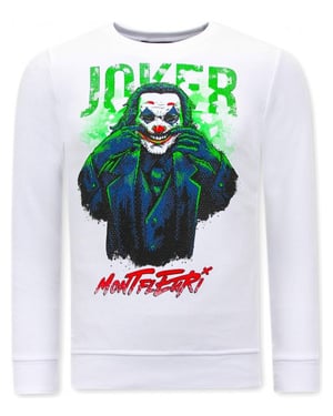 Montfleuri Sweater met print joker