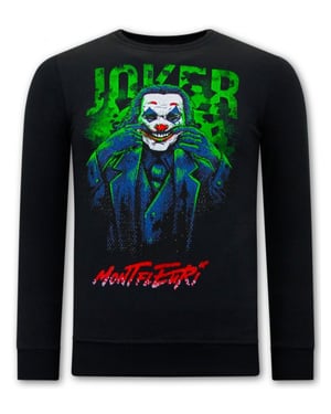 Montfleuri Sweater met print joker