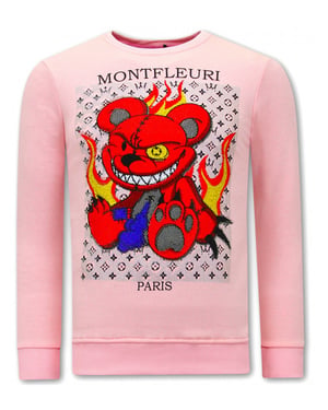 Montfleuri Sweater met print monster teddy bear
