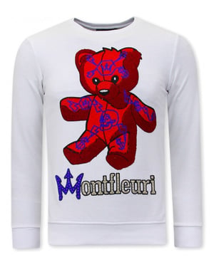 Montfleuri Sweater met print teddy bear 3617