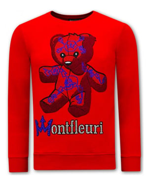 Montfleuri Sweater met print teddy bear 3617