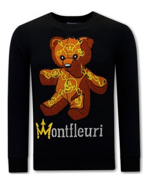 Montfleuri Sweater met print teddy bear 3617