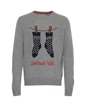 Blend Kersttrui christmas socks