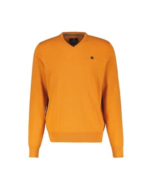 Lerros Heren trui 2495100 948 pumpkin orange
