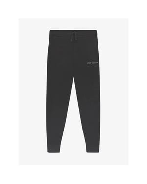 Lyle and Scott Jongens joggingbroek script gunmetal