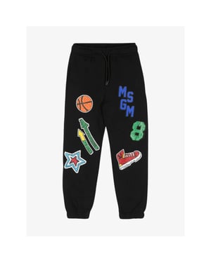 Msgm Jongens joggingbroek zwart