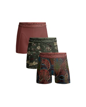 Muchachomalo Jongens 3-pack boxershorts maze life
