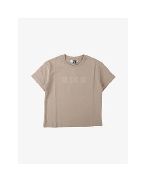 Msgm Jongens t-shirt light interlock