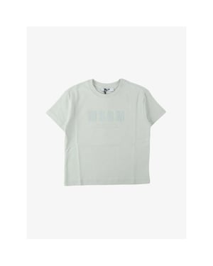 Msgm Jongens t-shirt light interlock t-shirt