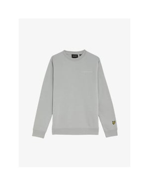 Lyle and Scott Jongens sweater script grey mirage