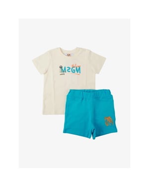 Msgm Jongens set cream atollo