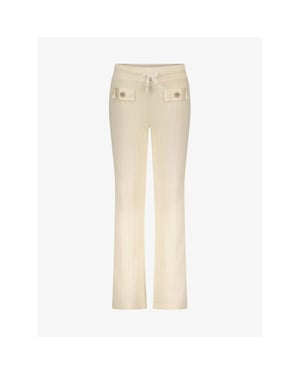 Le Chic Debont cable knit trousers