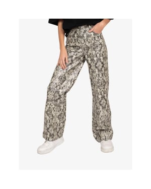Nik & Nik Meisje lange broek snakeskin pants