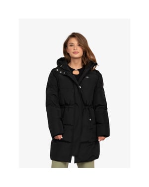 Nik & Nik Meisjes winterjas alisa puffer zwart