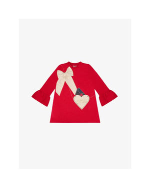 ADee Meisjes jurk robin handbag red