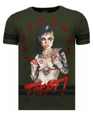 Local Fanatic Fighter! rhinestone t-shirt